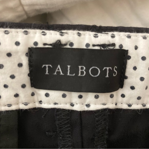 Talbots Perfect Skimmer Straight Leg Black Cropped Pants - Picture 3 of 5